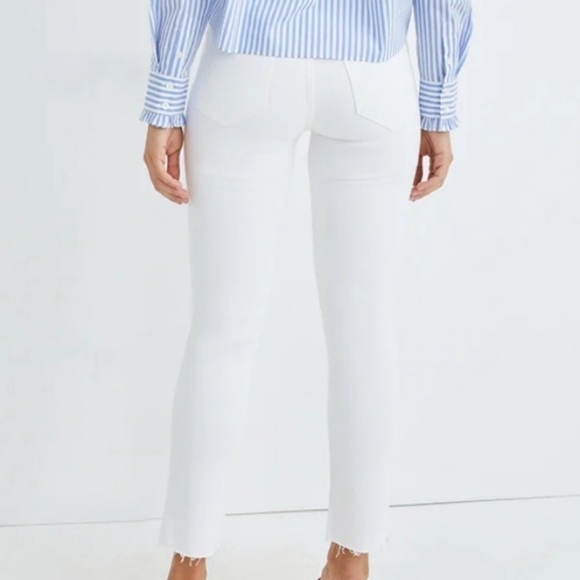 Veronica Beard Carly NWT Kick Flare White Denim Jeans Size 30 - Picture 3 of 11
